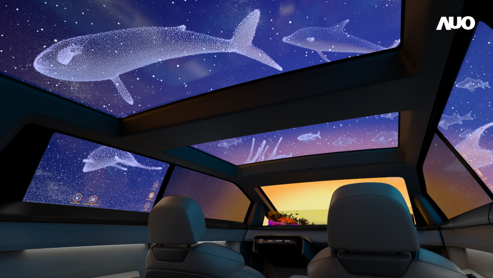 开云电竞以Smart Cockpit 2025展示一系列领先业界的Micro LED Display HMI 解决方案，其中幻境全景天幕(Vitrual Sky Canopy)是全球首度导入大尺寸、透明Micro LED 显示器于天窗的应用，带来无边际的沉浸式体验